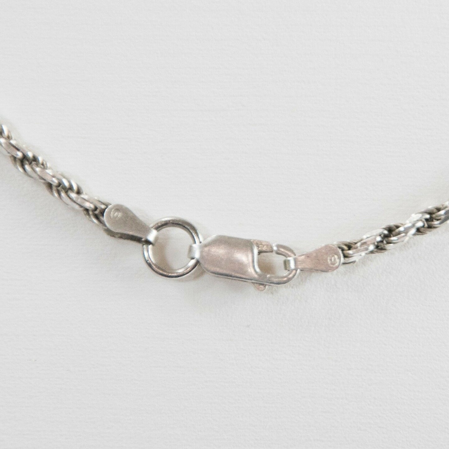 Made in Italy Italian 925 Sterling Silver 18 Inch Rope Chain Necklace