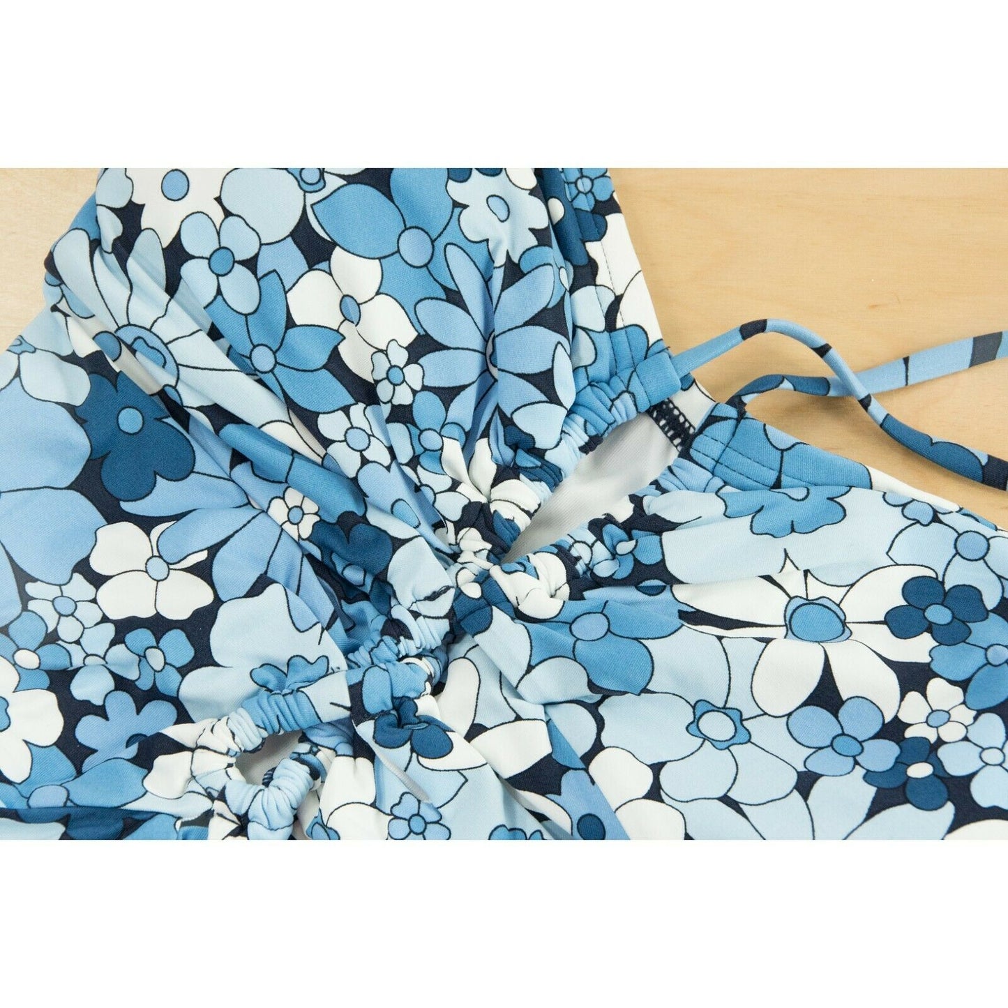 Michael Kors Cherry Summer Flower Keyhole Swimsuit 8 NWT