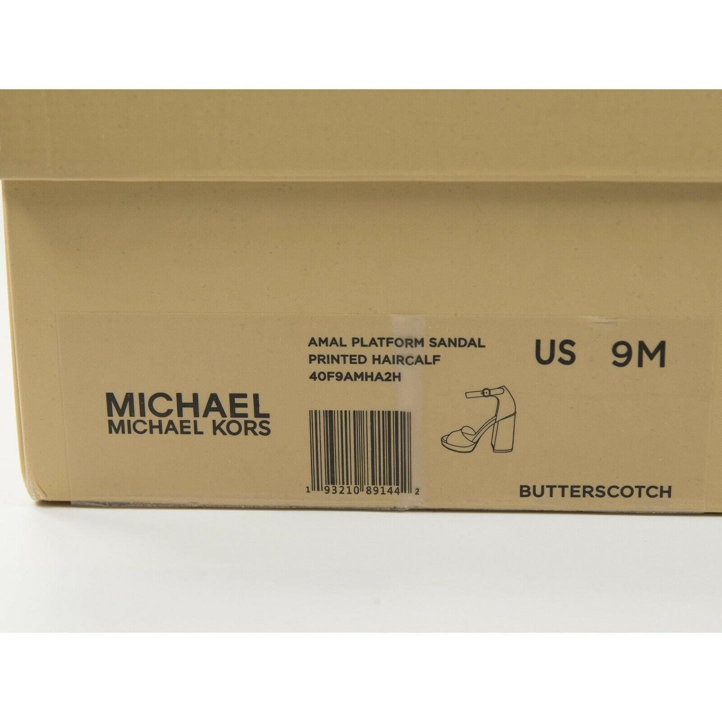 Michael Kors Amal Butterscotch Calf Hair Leather Platform Pumps 9 NIB