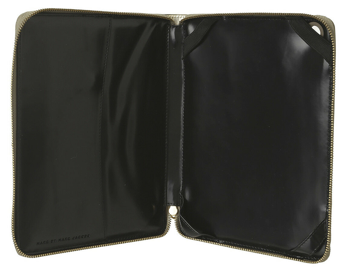 Marc Jacobs Techno Gold Hologram iPad Folio Tablet Case NWT