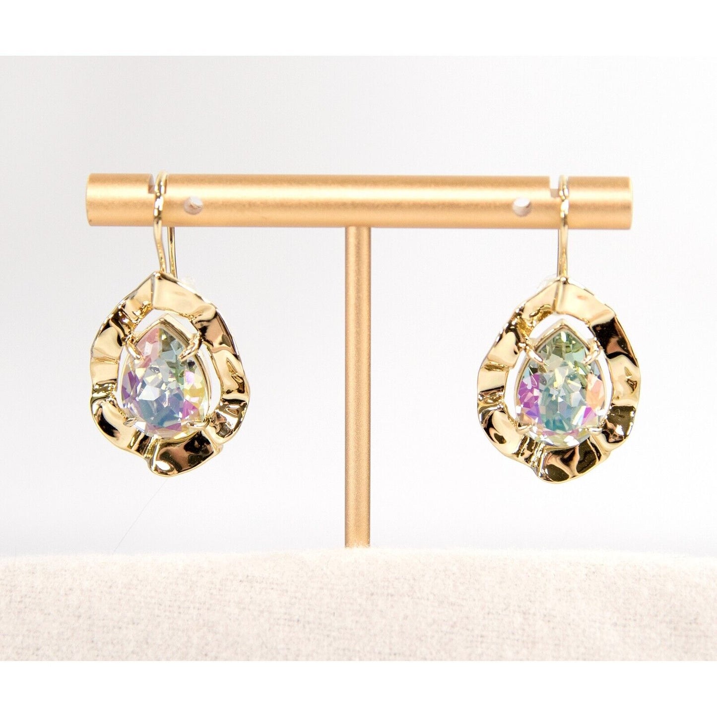 Alexis Bittar Crystal Ancient Coin Large Drop Earrings NWT