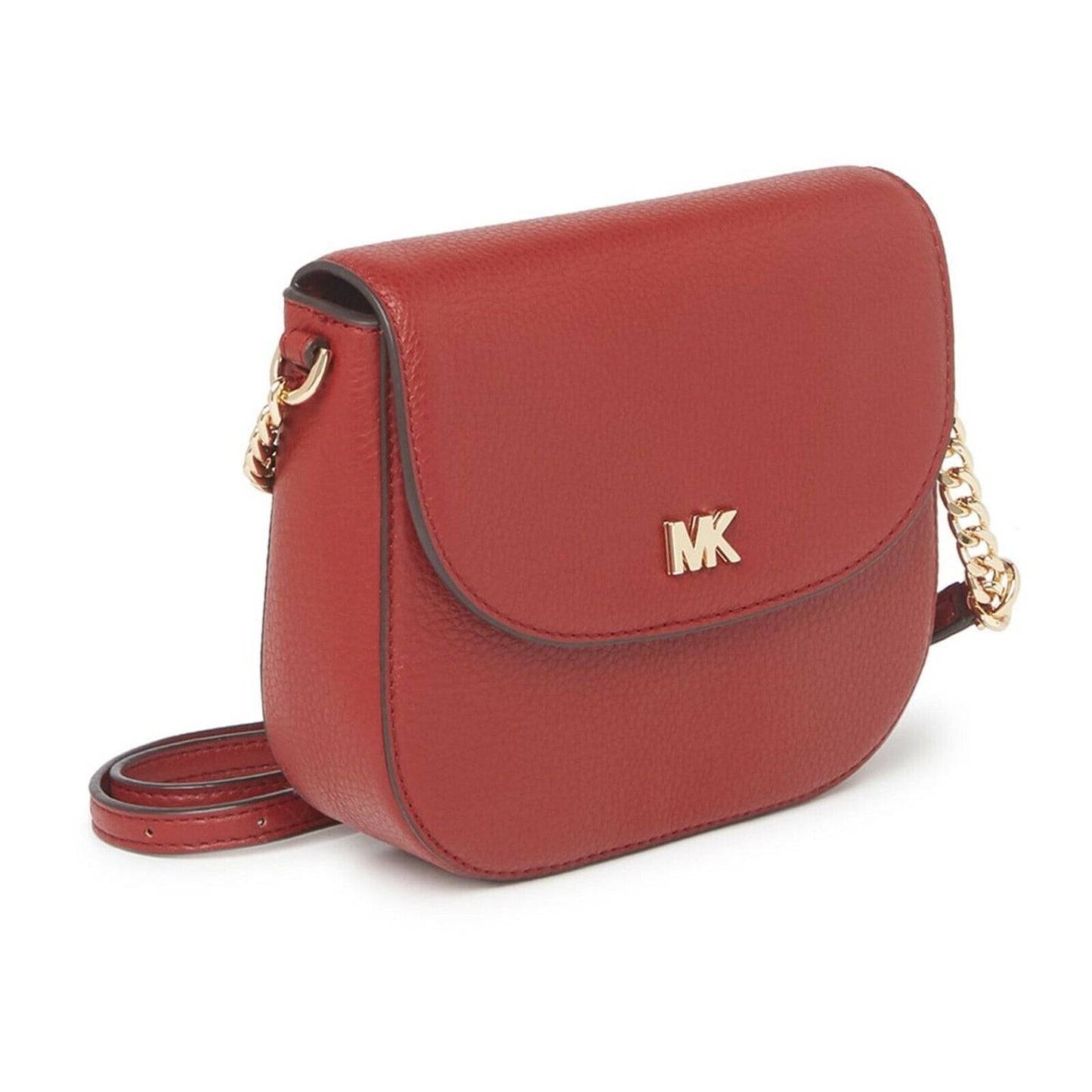 Michael Kors Brandy Leather Mott Large Dome Crossbody Bag NWT