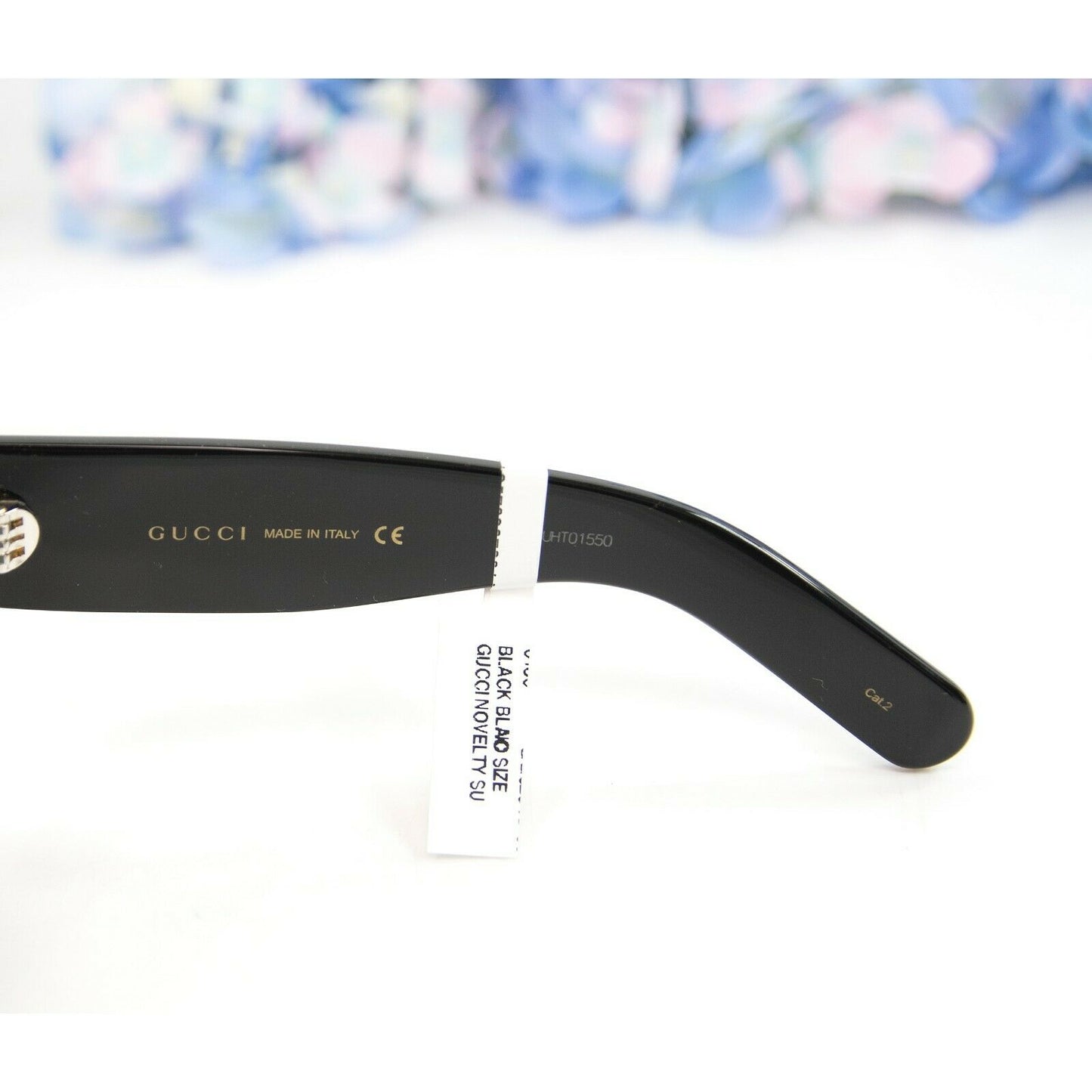 Gucci Faux Pearl Hollywood Forever Oversize Logo Sunglasses NWT $1100 GG0234S