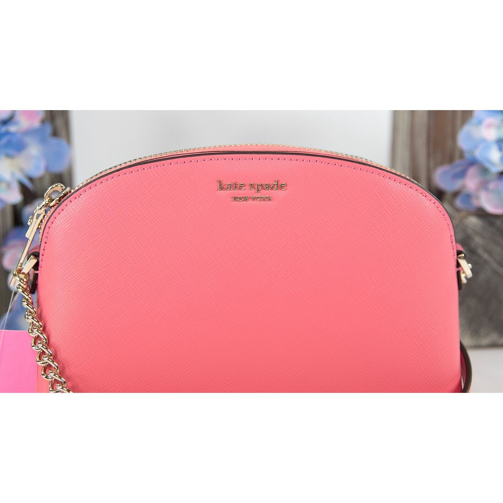 Kate Spade Cameron Street Hilli Garden Pink Leather Dome Crossbody Bag –  Design Her Boutique