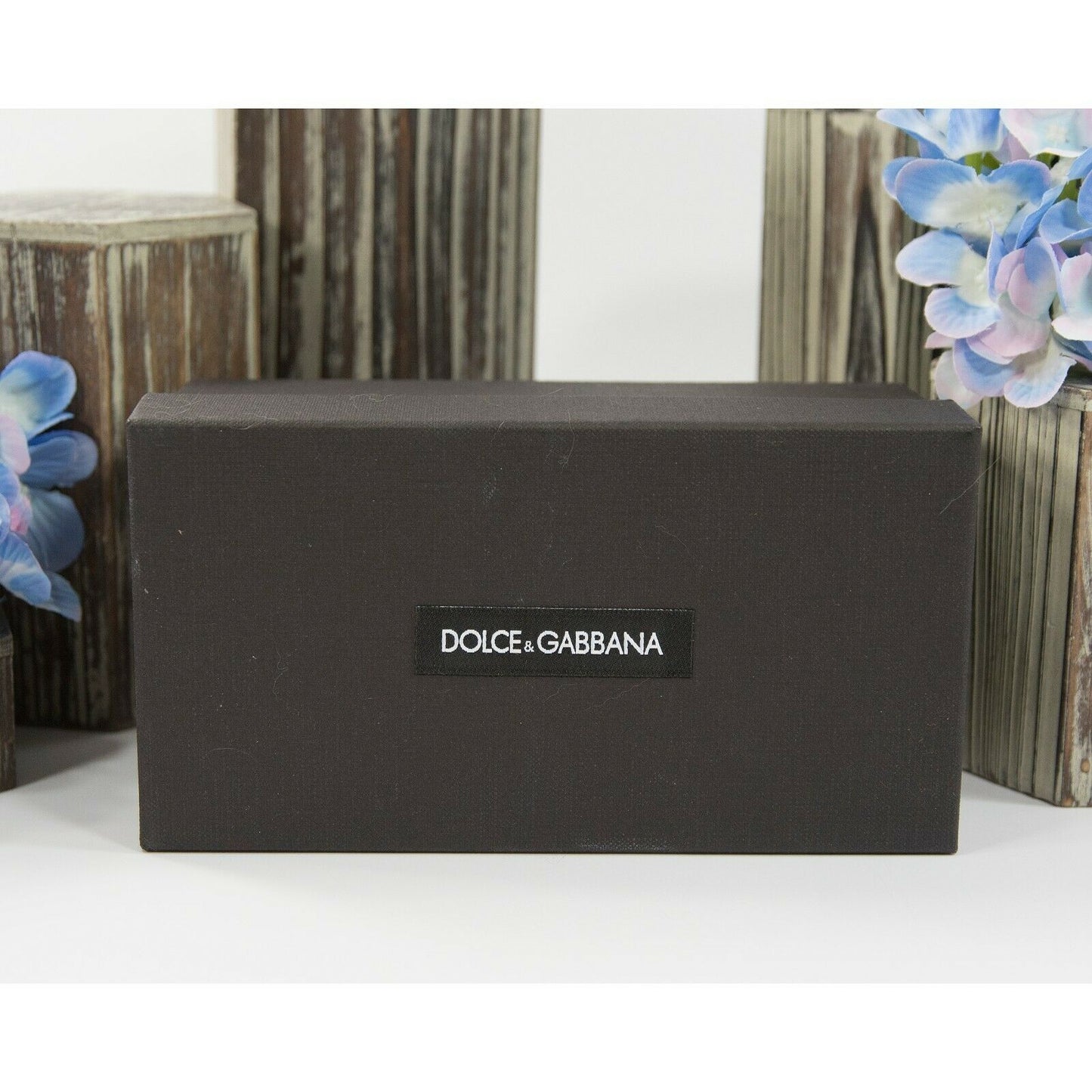 Dolce & Gabbana Silver Lace Oversized Butterfly Logo Acrylic Sunglasses NWT Case