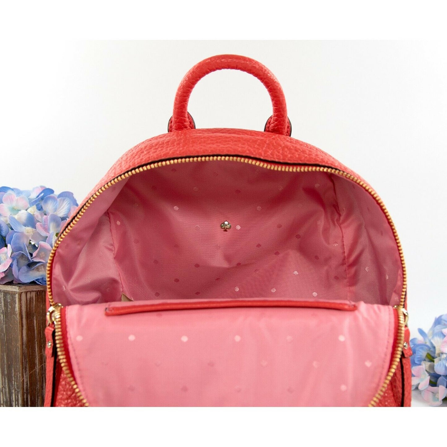 Kate Spade Carter Street Caden Picnic Red Leather Backpack Bag NWT