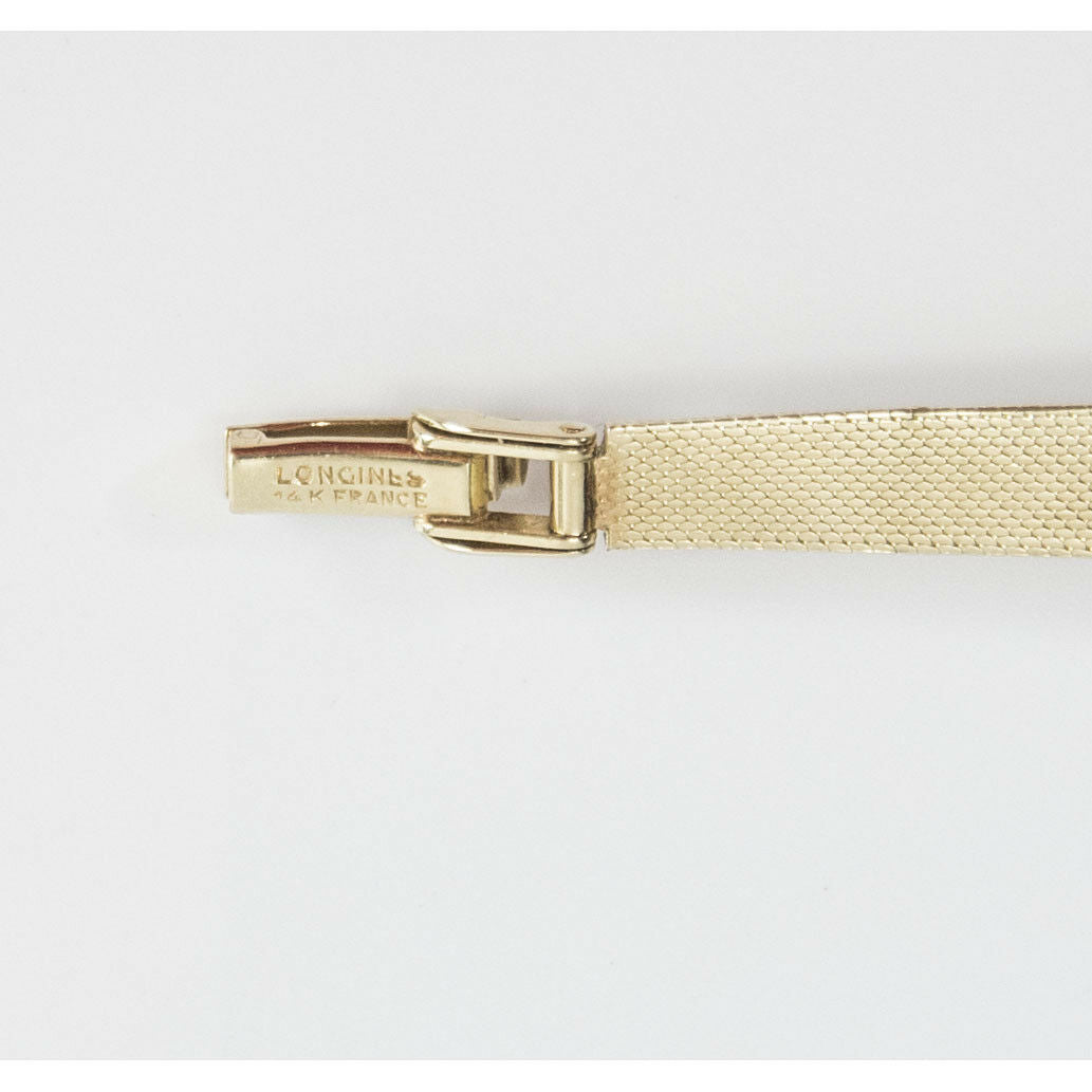 Longines Vintage Ladies 14K SOLID Gold Case Solid Gold Band Bracelet Dress Watch