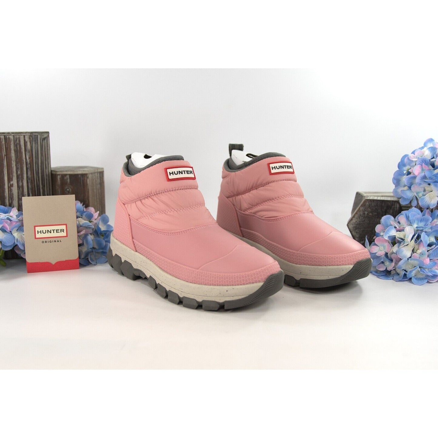 Hunter Boot Company Insulated Quartz Pink Bootie Low Winter Snow Boots 9 NIB