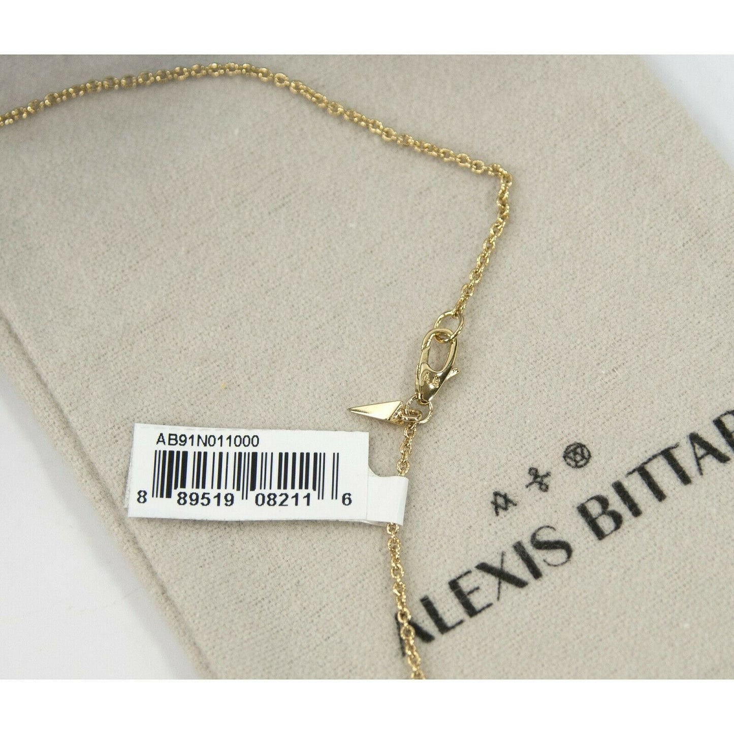 Alexis Bittar Crystal Lucite Liquid Spike Long Pendant Statement Necklace NWT
