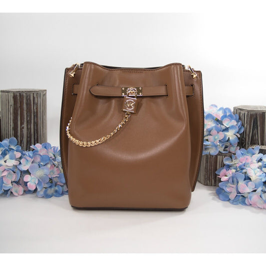 Michael Kors Luggage Brown Hamilton Legacy Leather Satchel Bag NWT