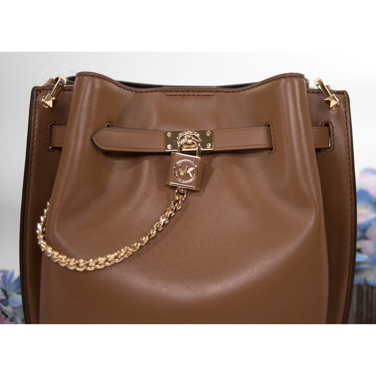 Michael Kors Luggage Brown Hamilton Legacy Leather Satchel Bag NWT