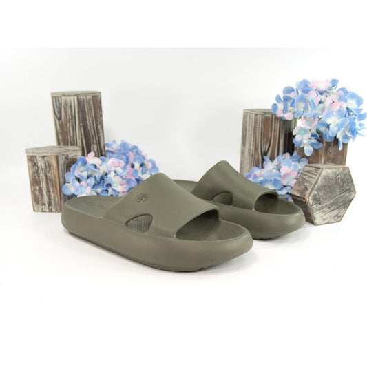 Tory Burch Leccio Foam Rubber Showeer Oversized Padded Sport Slide Sz 7 NIB