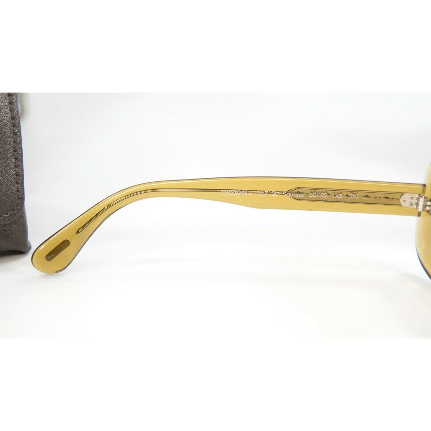 Oliver Peoples OV5394 Honey Yellow Acrylic Logo Sunglasses NWT Case