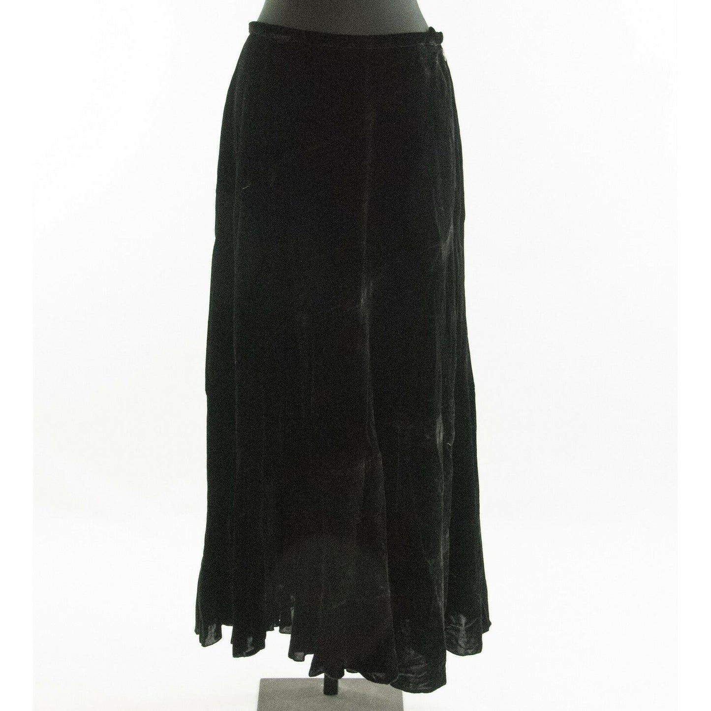 Cami x Speigel Black Velvet Layered Lined Maxi Evening Skirt 10