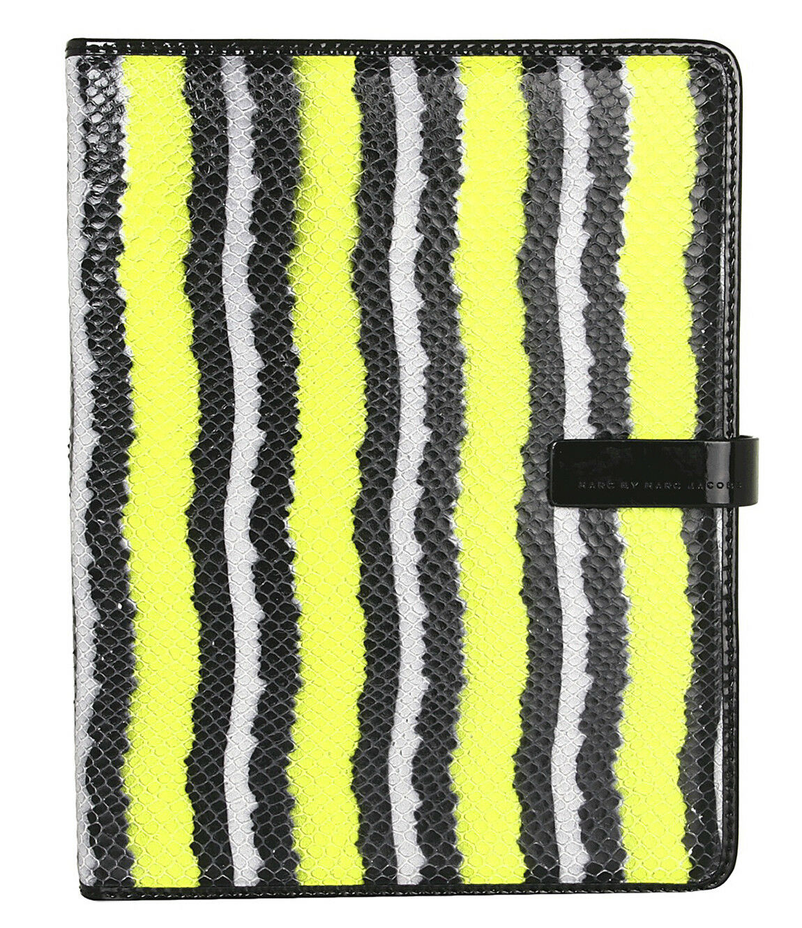 Marc Jacobs Wildcard Multi Neon Snake Leather Tablet iPad Folio Book Case NWT