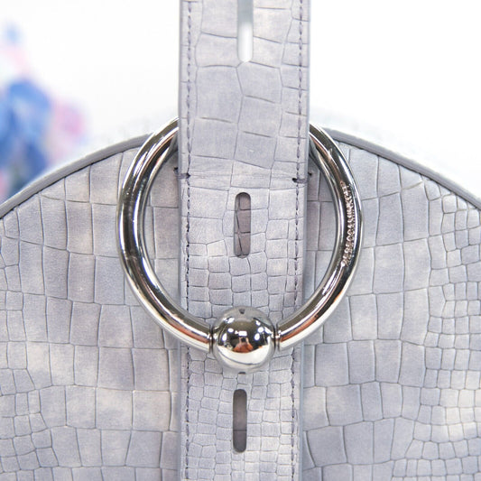 Rebecca Minkoff Light Periwinkle Blue Leather Kate Circle Crossbody Mini Bag NWT