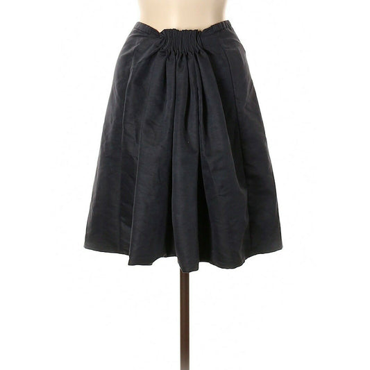 Stella McCartney Black Gathered Drawstring A-Line Skirt 40 NWT $695