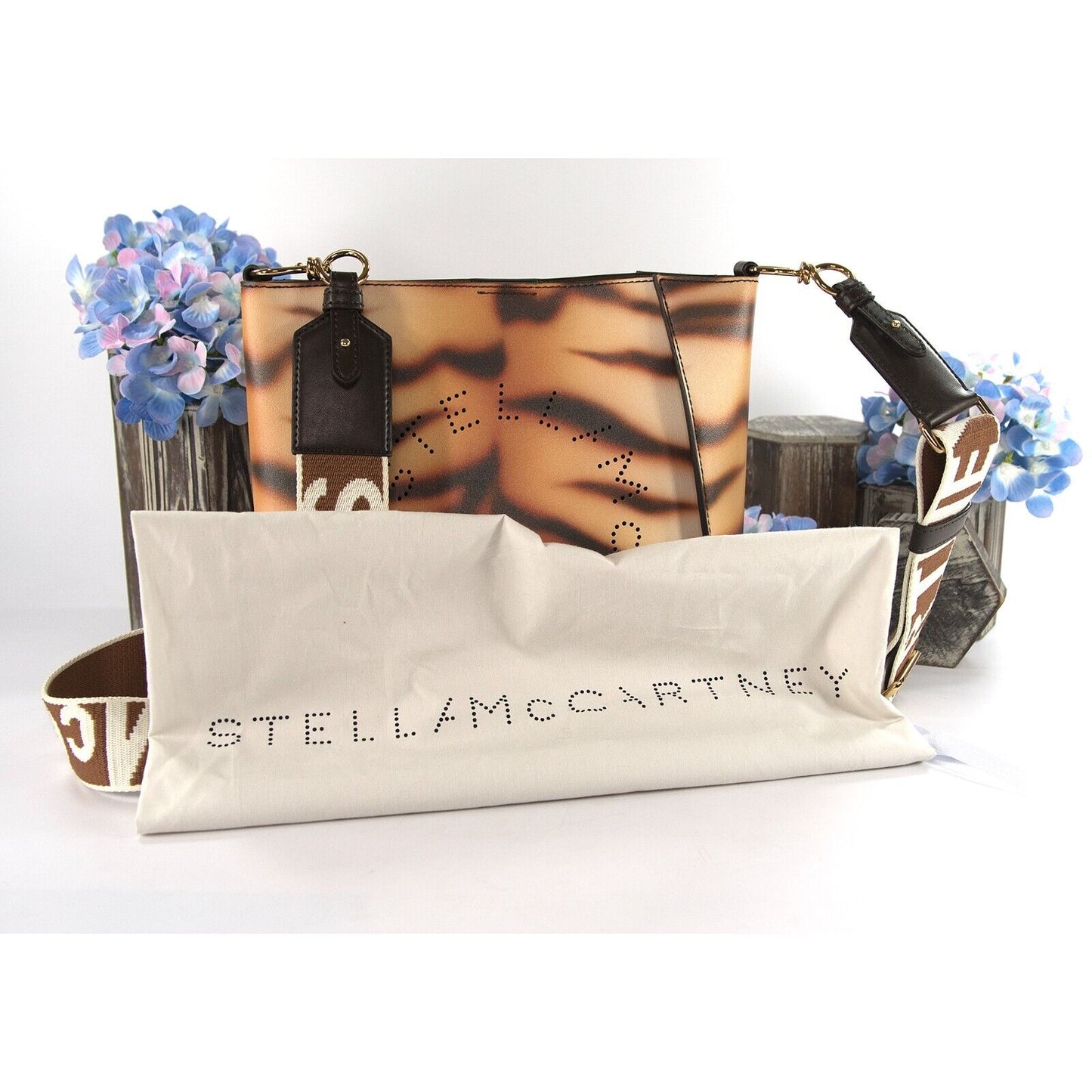 Stella McCartney Tiger Vegan Alter Leather Crossbody Bag NWT