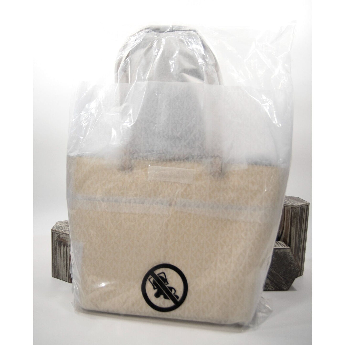 Michael Kors Bedford Buttermilk Leather Pocket Tote Bag NWT